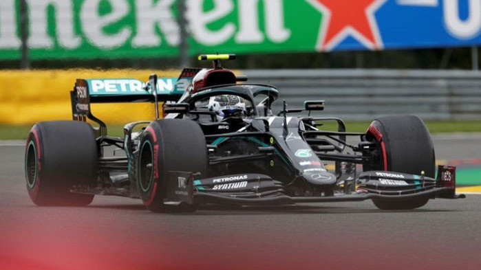 Мерцедес с Ботас и Хамилтън доминира и в Белгия