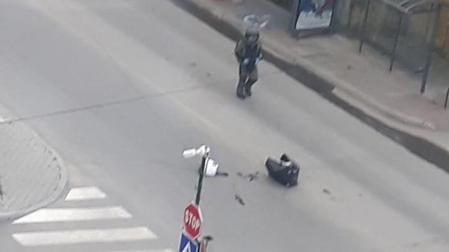 Куфар на пътя вдигна полицаи и огнеборци накрак във Варна