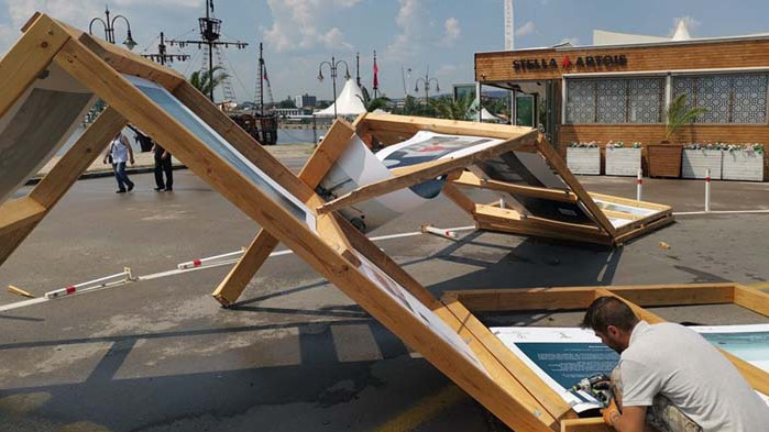 Вчерашната буря сложи край на изложбата "Навътре: Отблизо с Черноморския риболов