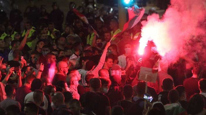 7 души са задържани по време на деветия протест в столицата