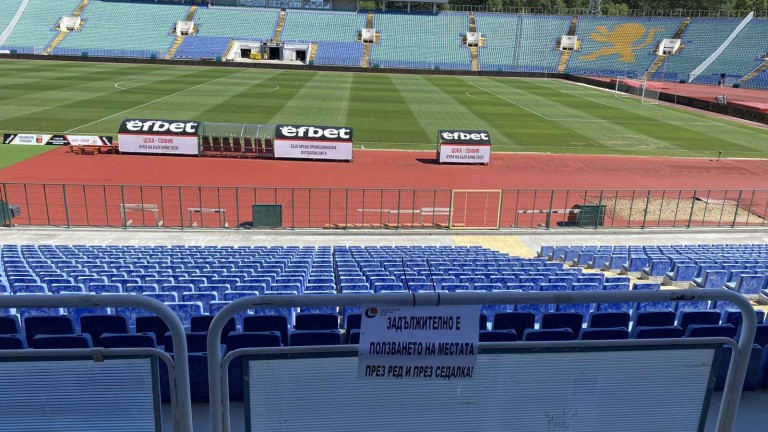 До 31 август мачовете се играят без публика