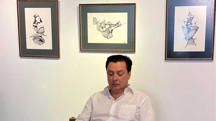 Джаз певецът Васил Петров показа другият си талант - рисуването